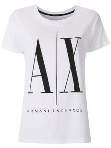 Armani Exchange t-shirt à logo imprimé - Blanc