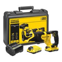 Stanley FATMAX SFMCS300D2K V20 18V Accu Reciprozaag | 2x 2.0Ah Accus + Lader | In Koffer - SFMCS300D2K-QW