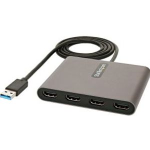 StarTech.com USB 3.0 naar 4x HDMI Adapter, Externe Video & Grafische Kaart, USB Type-A naar Quad HDM