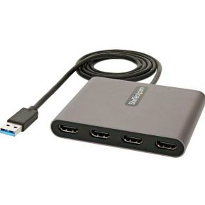 StarTech.com USB 3.0 naar 4x HDMI Adapter, Externe Video & Grafische Kaart, USB Type-A naar Quad HDM
