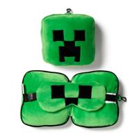 Relaxeazzz Minecraft Creeper Rond Reiskussen & Slaapmasker