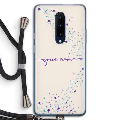 Sterren: OnePlus 7 Pro Transparant Hoesje met koord