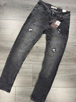 Tailor Stash - Heren Jeans - Antraciet - Lengte 32