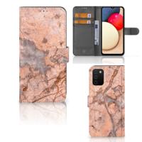 Samsung Galaxy A03s | Bookcase | Marmer Oranje