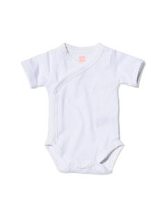 HEMA Overslag Romper Organic Katoen Stretch - 2 Stuks Wit (wit)
