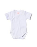 HEMA Overslag Romper Organic Katoen Stretch - 2 Stuks Wit (wit)