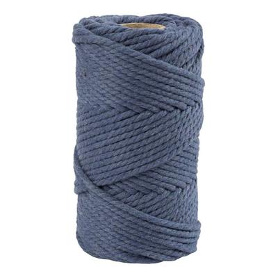 Creativ Company Macrame koord blauw, 55m