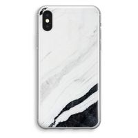 Elegante marmer: iPhone XS Transparant Hoesje Elegante marmer: iPhone XS Transparant Hoesje