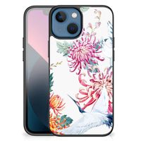 Apple iPhone 13 mini Dierenprint Telefoonhoesje Bird Flowers