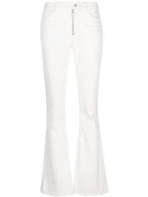 Courrèges jean évasé à taille basse - Blanc