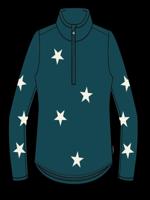 Protest Noon 1/4 Zip Pully Dames Rainstorm Blue S/36