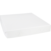 Gebaksdoos Zwanenhalsdoos | karton | 30x30x4.5cm | duplex | wit | 100 stuks