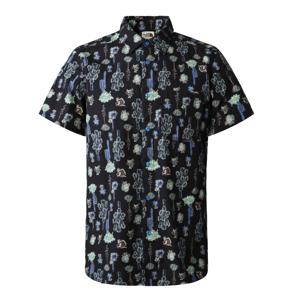 The North Face S/S Baytrail Pattern Heren Shirt Super Sonic Blue Cactus Study Print S