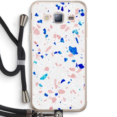 Terrazzo N°6: Samsung Galaxy J3 (2016) Transparant Hoesje met koord