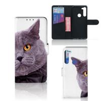 Motorola G8 Power | Telefoonhoesje | Met pasjeshouder | Kat Motorola G8 Power | Telefoonhoesje | Met pasjeshouder | Kat