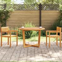 Tuintafel rond Ø110x75 cm massief acaciahout