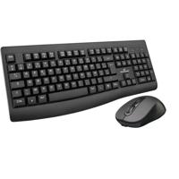 Pacchetto di tastiera mouse wireless ricaricabile BlueStork - nero