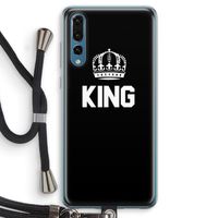 King zwart: Huawei P20 Pro Transparant Hoesje met koord