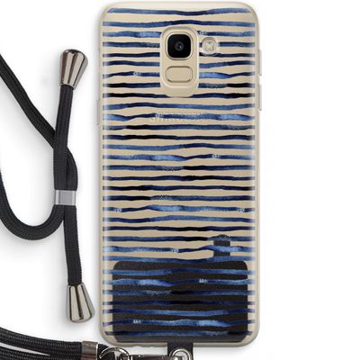 Verrassende lijnen: Samsung Galaxy J6 (2018) Transparant Hoesje met koord