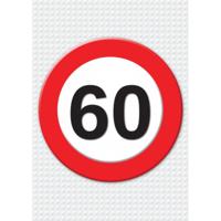 Verjaardag deurposter - 60 jaar - stopbord - 59 x 84 cm - leeftijd feestartikelen Verjaardag deurposter - 60 jaar - stopbord - 59 x 84 cm - leeftijd feestartikelen