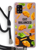 Eat Balanced: Samsung Galaxy A51 5G Transparant Hoesje met koord