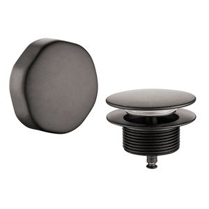 Knop/Plug Wiesbaden Doblar | Incl.Waste voor badplug overloop combinatie | Gunmetal