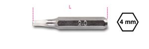 Beta 4-mm bits voor schroeven met binnenzeskant profiel 1256PE 2,0 - 012560025