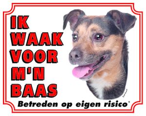 Jack Russell Terrier Waakbord - Ik waak voor mijn Baas