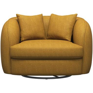 Loveseat Enzio - stof Elephant - okergeel - Leen Bakker