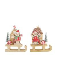 Slee hout l14b2,5h17,5 cm multi - Dijk natural collections Slee hout l14b2,5h17,5 cm multi - Dijk natural collections