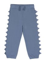 Stella McCartney Kids pantalon de jogging à appliqués crantés - Bleu