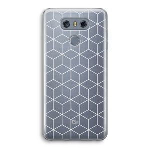 Zwart-witte kubussen: LG G6 Transparant Hoesje