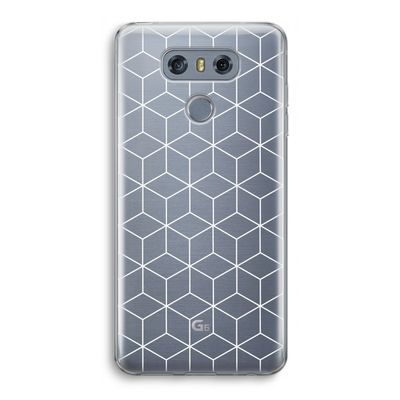 Zwart-witte kubussen: LG G6 Transparant Hoesje