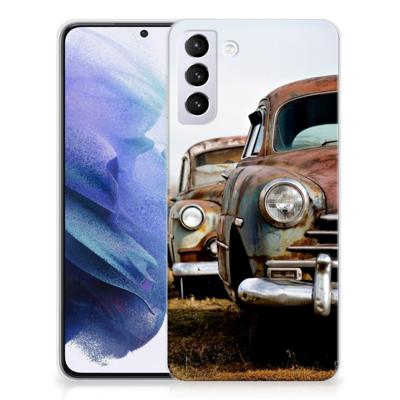 Samsung Galaxy S21 Plus | Siliconen hoesje | met foto Vintage Auto
