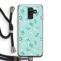 Small white flowers: Samsung Galaxy J8 (2018) Transparant Hoesje met koord