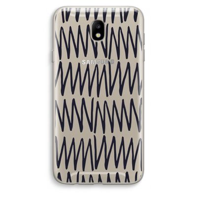 Marrakech Zigzag: Samsung Galaxy J7 (2017) Transparant Hoesje
