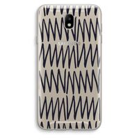Marrakech Zigzag: Samsung Galaxy J7 (2017) Transparant Hoesje