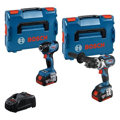 Bosch Professional Bosch Professional Accu Combiset 2-delig (GSR 18V-110C + GDR 18V-210C) 18V 5.0Ah in L-Boxx - 0615990N2W