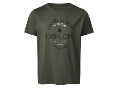 esmara Men Heren T-shirt - plus size (Olijfgroen, 3XL)