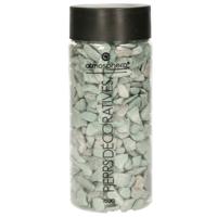 Atmosphera Kleine decoratie/hobby steentjes - groen/grijs - 750 gram - vazen vulling