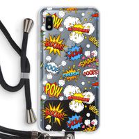 Pow Smack: Samsung Galaxy A10 Transparant Hoesje met koord