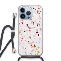 Terrazzo N°9: iPhone 13 Pro Transparant Hoesje met koord