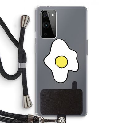 Spiegelei: OnePlus 9 Pro Transparant Hoesje met koord