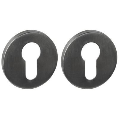 Intersteel Cilinderrozetten verdekt PVD antraciet grijs