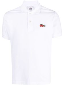 Lacoste polo en coton à patch logo - Blanc