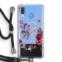 Mooie bloemen: Samsung Galaxy A40 Transparant Hoesje met koord