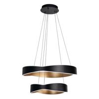 Highlight Design hanglampOnda zwart met goud dubbel - H5549.38