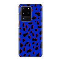 Blue Leopard: Volledig geprint Samsung Galaxy S20 Ultra Hoesje