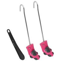 Schoenspanners met schoenlepel EU 34-40 kunststof roze