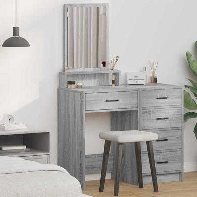 Kaptafel met lade Grijs sonoma 50 x 41 x 140 cm Bewerkt hout